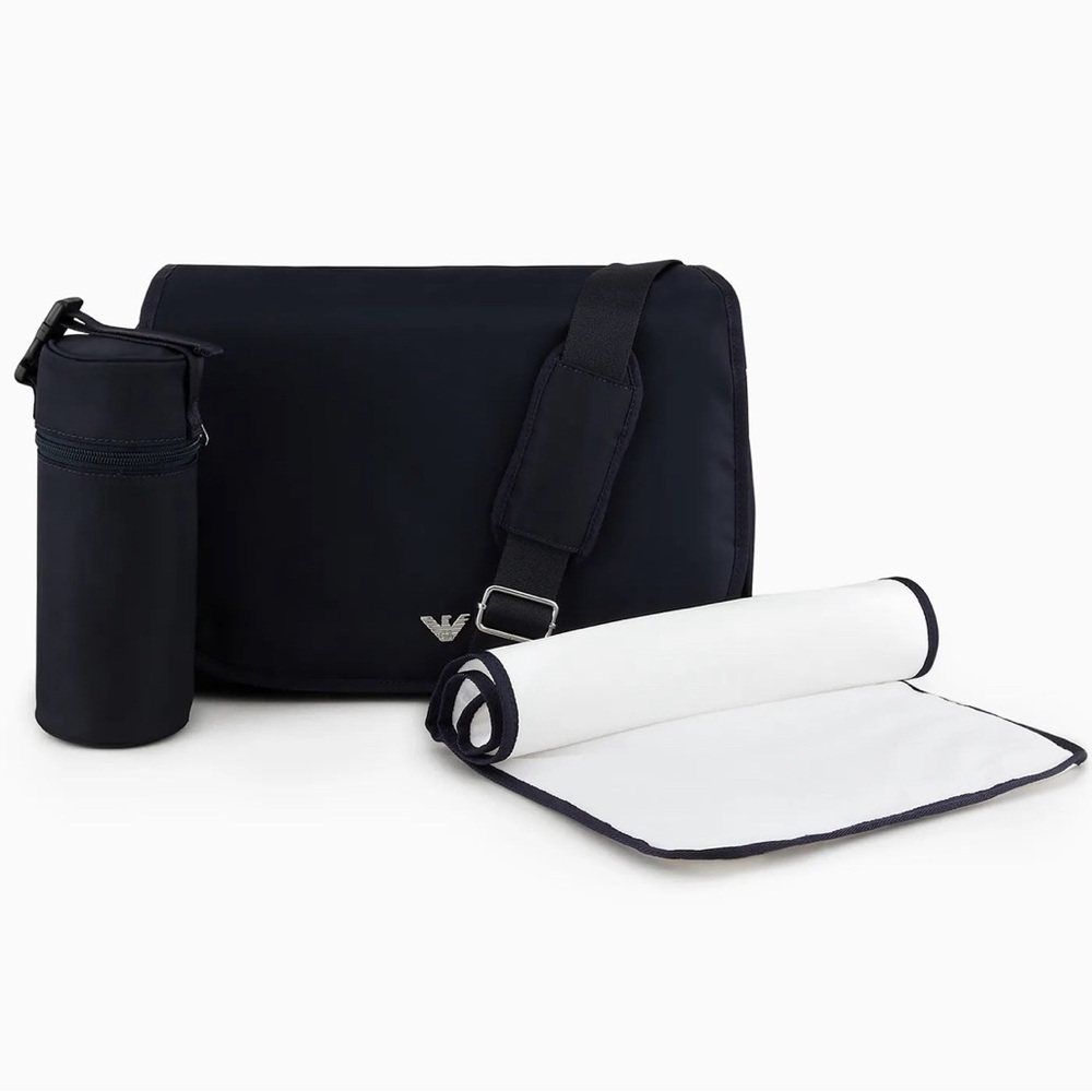 Emporio Armani 3 Piece Mummy bag set with eagle plate